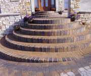 Roe Landscapes Paving & Landscaping Specialists, Dungiven, 9 step front door paving