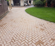 Roe Landscapes Paving & Landscaping Specialists, Dungiven, brick paving in back garden