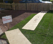 Roe Landscapes Paving & Landscaping Specialists, Dungiven, Roe landscapes sign in garden process