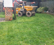Roe Landscapes Paving & Landscaping Specialists, Dungiven, Garden before changes