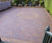 Roe Landscapes Paving & Landscaping Specialists, Dungiven, Paving with circle pattern