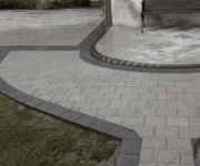 grey and black paving